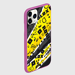 Чехол iPhone 11 Pro матовый Roblox, цвет: 3D-фиолетовый — фото 2