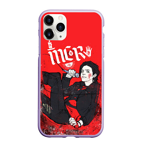 Чехол iPhone 11 Pro матовый MCR / 3D-Светло-сиреневый – фото 1