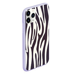Чехол iPhone 11 Pro матовый Я зебра, цвет: 3D-светло-сиреневый — фото 2