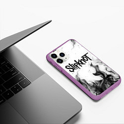 Чехол iPhone 11 Pro матовый SLIPKNOT, цвет: 3D-фиолетовый — фото 2