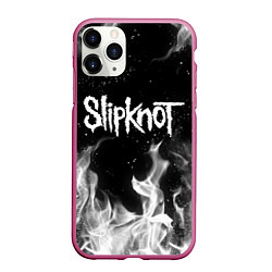 Чехол iPhone 11 Pro матовый SLIPKNOT, цвет: 3D-малиновый