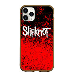 Чехол iPhone 11 Pro матовый SLIPKNOT, цвет: 3D-коричневый