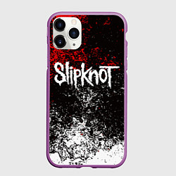 Чехол iPhone 11 Pro матовый SLIPKNOT, цвет: 3D-фиолетовый