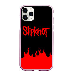 Чехол iPhone 11 Pro матовый SLIPKNOT, цвет: 3D-розовый