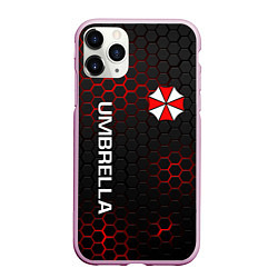 Чехол iPhone 11 Pro матовый UMBRELLA CORP, цвет: 3D-розовый