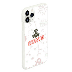 Чехол iPhone 11 Pro матовый Quarantine, цвет: 3D-белый — фото 2