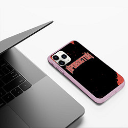 Чехол iPhone 11 Pro матовый Кровосток, цвет: 3D-розовый — фото 2