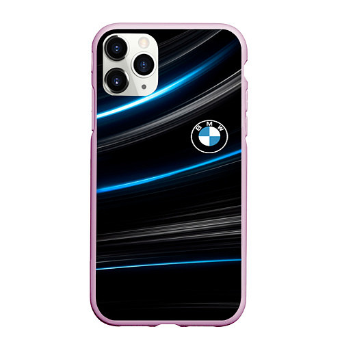 Чехол iPhone 11 Pro матовый BMW / 3D-Розовый – фото 1