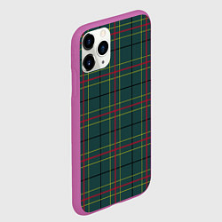 Чехол iPhone 11 Pro матовый Шотландка, цвет: 3D-фиолетовый — фото 2