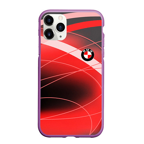 Чехол iPhone 11 Pro матовый BMW / 3D-Фиолетовый – фото 1