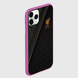 Чехол iPhone 11 Pro матовый Liverpool FC, цвет: 3D-фиолетовый — фото 2