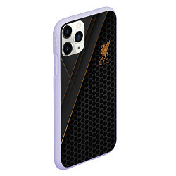 Чехол iPhone 11 Pro матовый Liverpool FC, цвет: 3D-светло-сиреневый — фото 2