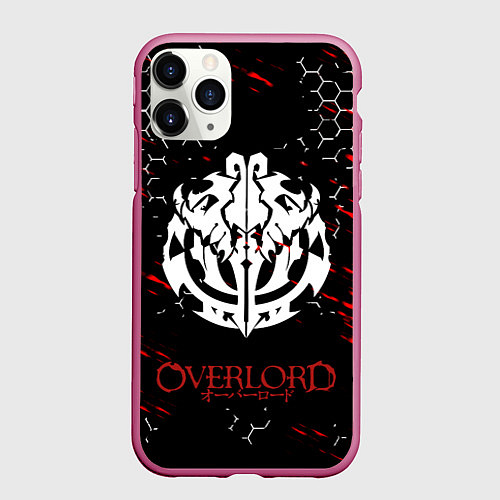 Чехол iPhone 11 Pro матовый OVERLORD / 3D-Малиновый – фото 1