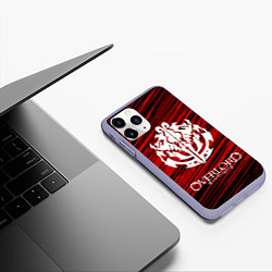 Чехол iPhone 11 Pro матовый OVERLORD, цвет: 3D-светло-сиреневый — фото 2