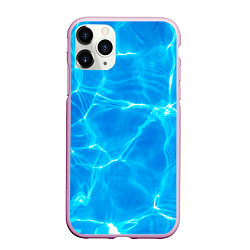 Чехол iPhone 11 Pro матовый Вода, цвет: 3D-розовый