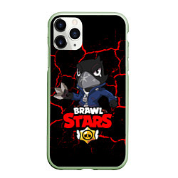 Чехол iPhone 11 Pro матовый BRAWL STARS CROW