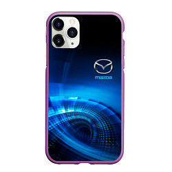 Чехол iPhone 11 Pro матовый MAZDA, цвет: 3D-фиолетовый