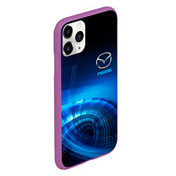 Чехол iPhone 11 Pro матовый MAZDA, цвет: 3D-фиолетовый — фото 2