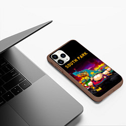 Чехол iPhone 11 Pro матовый Южный Парк, цвет: 3D-коричневый — фото 2