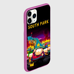 Чехол iPhone 11 Pro матовый Южный Парк, цвет: 3D-фиолетовый — фото 2