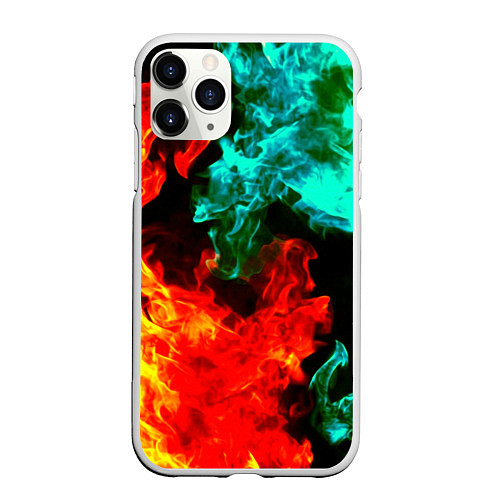 Чехол iPhone 11 Pro матовый БИТВА ОГНЕЙ / 3D-Белый – фото 1