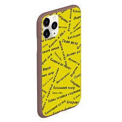 Чехол iPhone 11 Pro матовый Король и шут - песни КиШ Z, цвет: 3D-коричневый — фото 2