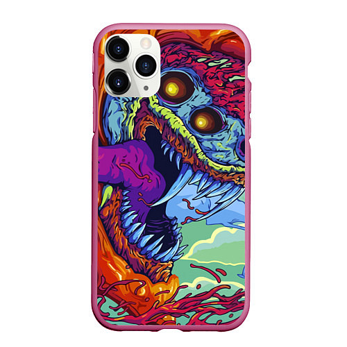 Чехол iPhone 11 Pro матовый HYPERBEAST / 3D-Малиновый – фото 1