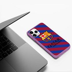 Чехол iPhone 11 Pro матовый Barcelona, цвет: 3D-фиолетовый — фото 2