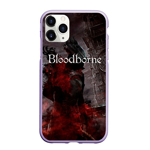 Чехол iPhone 11 Pro матовый Bloodborne / 3D-Светло-сиреневый – фото 1