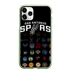 Чехол iPhone 11 Pro матовый San Antonio Spurs 2