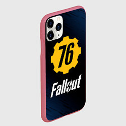 Чехол iPhone 11 Pro матовый FALLOUT76, цвет: 3D-малиновый — фото 2