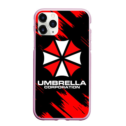 Чехол iPhone 11 Pro матовый Umbrella Corporation / 3D-Розовый – фото 1