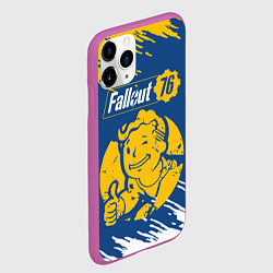 Чехол iPhone 11 Pro матовый FALLOUT76, цвет: 3D-фиолетовый — фото 2