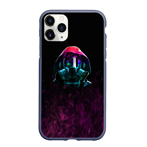 Чехол iPhone 11 Pro матовый Эпидемия / 3D-Серый – фото 1