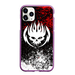 Чехол iPhone 11 Pro матовый THE OFFSPRING, цвет: 3D-фиолетовый