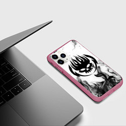 Чехол iPhone 11 Pro матовый THE OFFSPRING, цвет: 3D-малиновый — фото 2