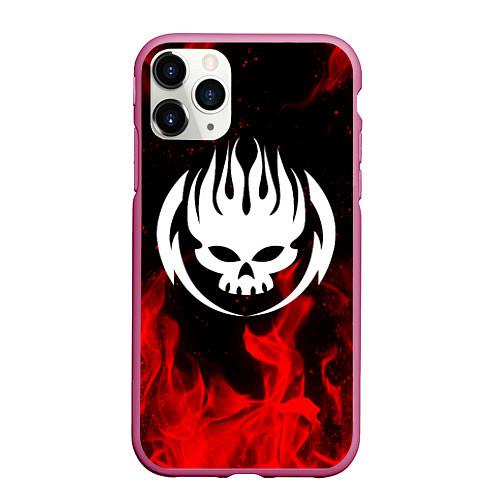 Чехол iPhone 11 Pro матовый THE OFFSPRING / 3D-Малиновый – фото 1