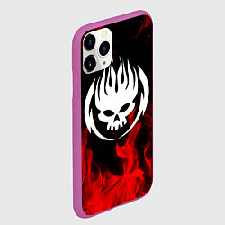 Чехол iPhone 11 Pro матовый THE OFFSPRING, цвет: 3D-фиолетовый — фото 2
