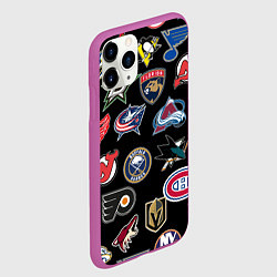 Чехол iPhone 11 Pro матовый NBA PATTERN, цвет: 3D-фиолетовый — фото 2