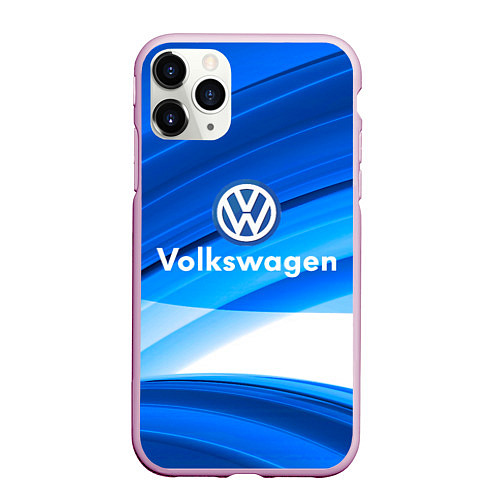 Чехол iPhone 11 Pro матовый Volkswagen / 3D-Розовый – фото 1