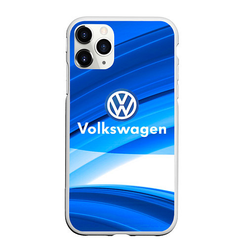 Чехол iPhone 11 Pro матовый Volkswagen / 3D-Белый – фото 1