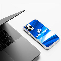 Чехол iPhone 11 Pro матовый Volkswagen, цвет: 3D-белый — фото 2