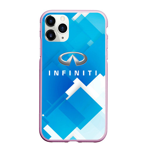 Чехол iPhone 11 Pro матовый Infiniti / 3D-Розовый – фото 1