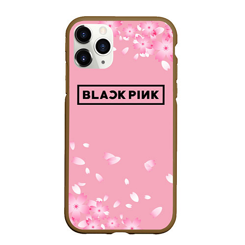 Чехол iPhone 11 Pro матовый BLACKPINK / 3D-Коричневый – фото 1