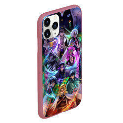 Чехол iPhone 11 Pro матовый KIMETSU NO YAIBA, цвет: 3D-малиновый — фото 2