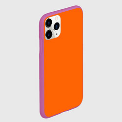 Чехол iPhone 11 Pro матовый Цвет апельсиновая корка, цвет: 3D-фиолетовый — фото 2