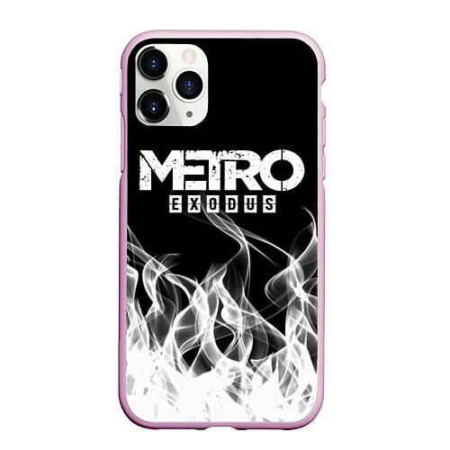 Чехол iPhone 11 Pro матовый METRO EXODUS / 3D-Розовый – фото 1