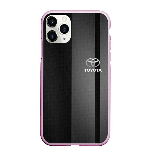 Чехол iPhone 11 Pro матовый TOYOTA / 3D-Розовый – фото 1