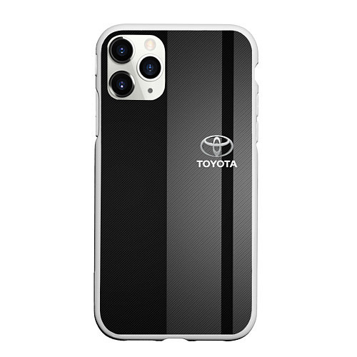 Чехол iPhone 11 Pro матовый TOYOTA / 3D-Белый – фото 1