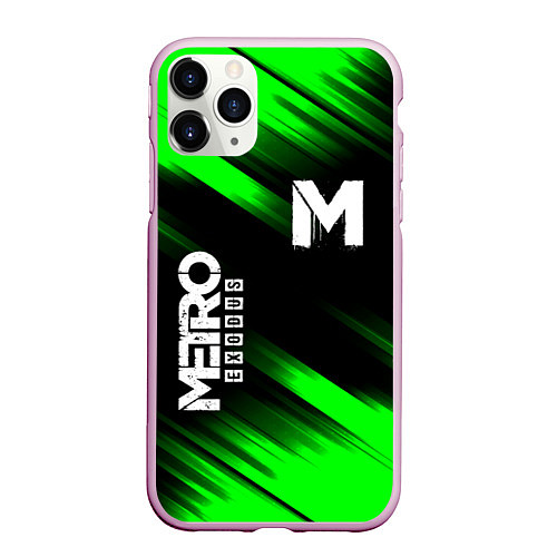 Чехол iPhone 11 Pro матовый METRO EXODUS / 3D-Розовый – фото 1